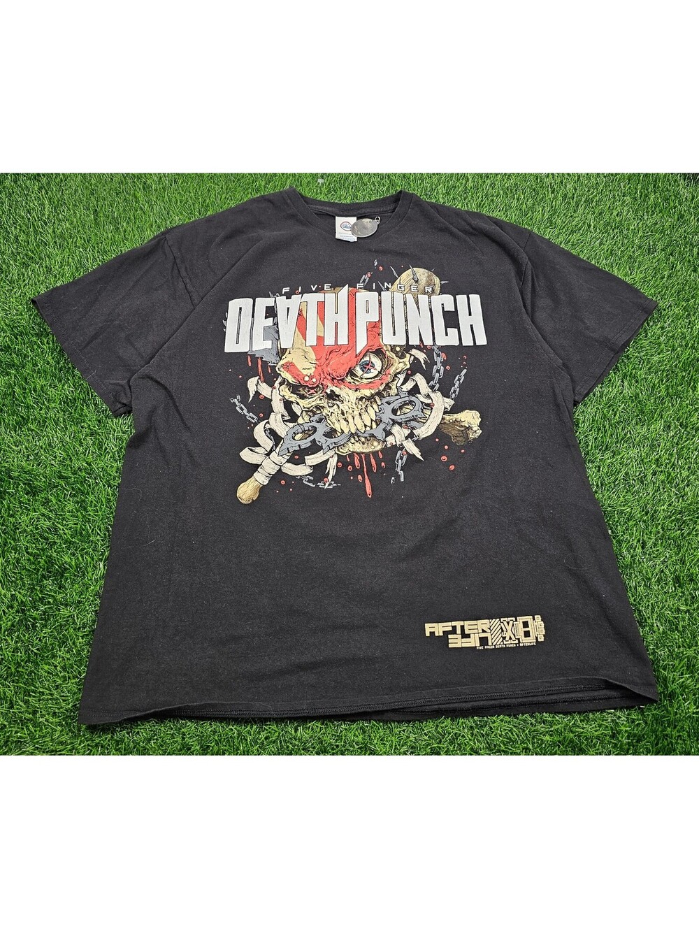 Five Finger Death Punch Black Graphic Band T-Shirt Size XL